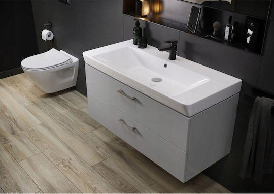 Cersanit Επικαθήμενος Νιπτήρας Πορσελάνης 60x41cm Λευκός