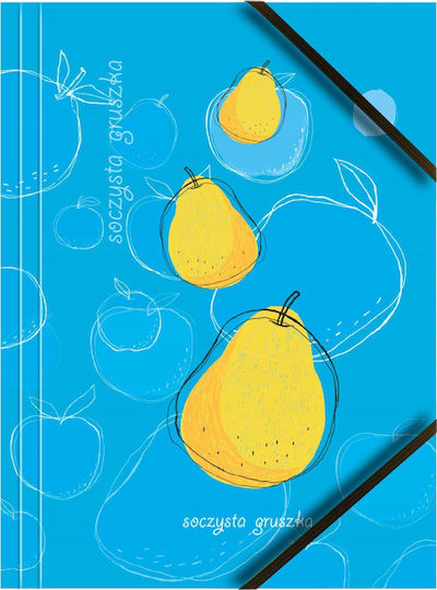 Tetis A4 Cardboard Folder with Corners Elastic Fruits P6 Bt601-m1 Mix Price Per 1 Piece