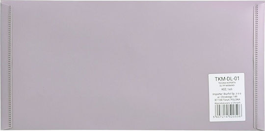 Biurfol Knopfmappe DL 21x11 PP Rosa Soft Touch Biurfol