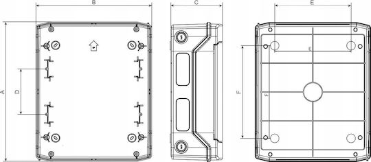 Noark Surface Mounted Electrical Box Watertight IP65