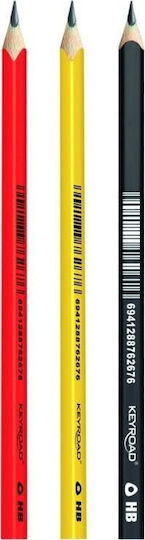 Keyroad Wooden Pencil Keyroad HB Multicolored Shell 12 Pieces Box Color Mix