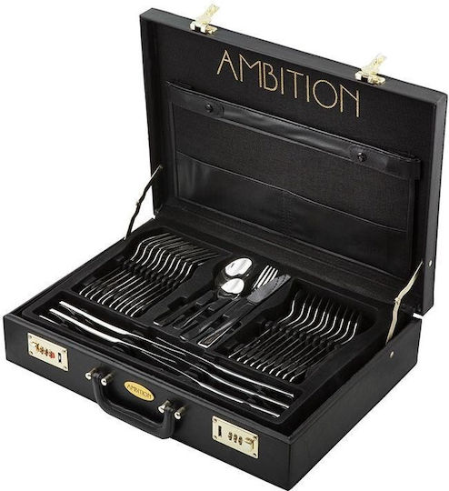 Ambition Ножове И Вилици 72 Бройки С Куфар Ambition Ножове И Вилици 72 Бройки С Куфар