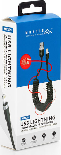Montis Spirale USB-A zu Lightning Kabel Schwarz 1.5m (6480394)