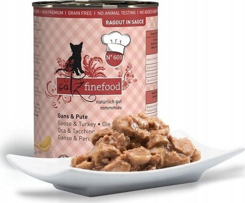 Catz Finefood Υγρή Τροφή για Γάτες σε Κονσέρβα με Γαλοπούλα 380gr