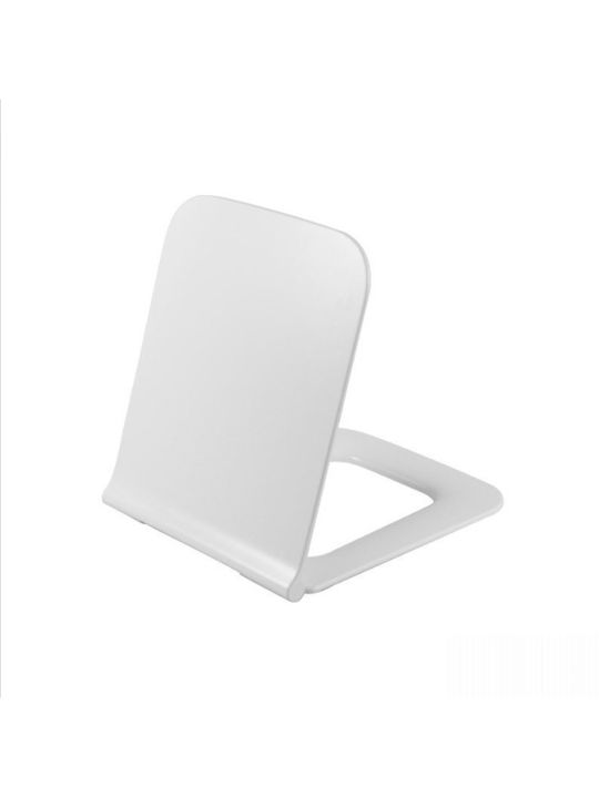 Cerastyle Plastic Soft Close Toilet Slim Seat White