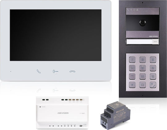 Hikvision Σετ Θυροτηλεόρασης Λευκό