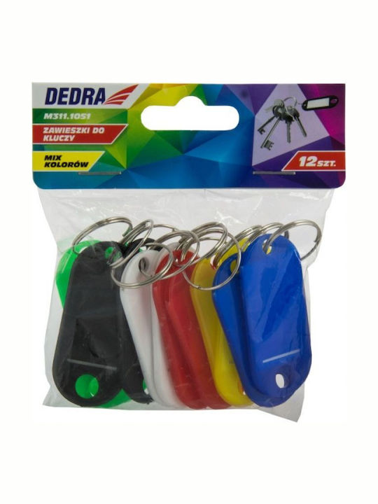 Breloc Suport Chei Dedra Borcan 12buc Amestec de Culori M311.1051