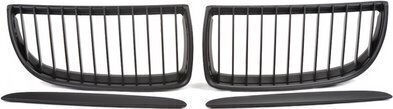 Mtuning Sport Grille Single Slat Matt Black BMW 3 E90 E91 Pre-Facelift 2005-2008