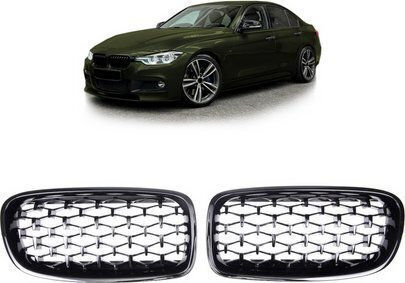 Mtuning Sports Grill Black Gloss Black Bmw 3 F30 F31 2011-2019
