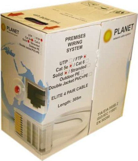 Planet U/UTP Kat.5e Netzwerkkabel Ethernet 305m Rote