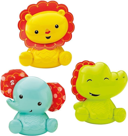 Fisher Price Животно Roly-Poly Friends Лъв Слон Крокодил за 3+ Месеца