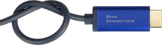 Adapter Av Alcasa Alcasa 4860-sf010b Kabeladapter 1 m DisplayPort HDMI Blau
