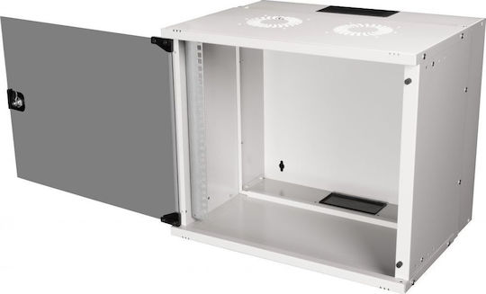 Equip Стенен шкаф 19" 09U 540x400mm Стъклена врата Сив