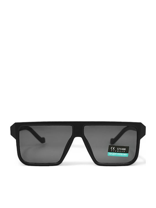 Optosquad Men's Sunglasses with Black Plastic Frame and Black Gradient Lens 24932