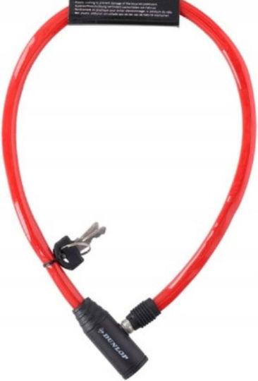 Dunlop Bicycle Lock Device 4x650 Mm Red