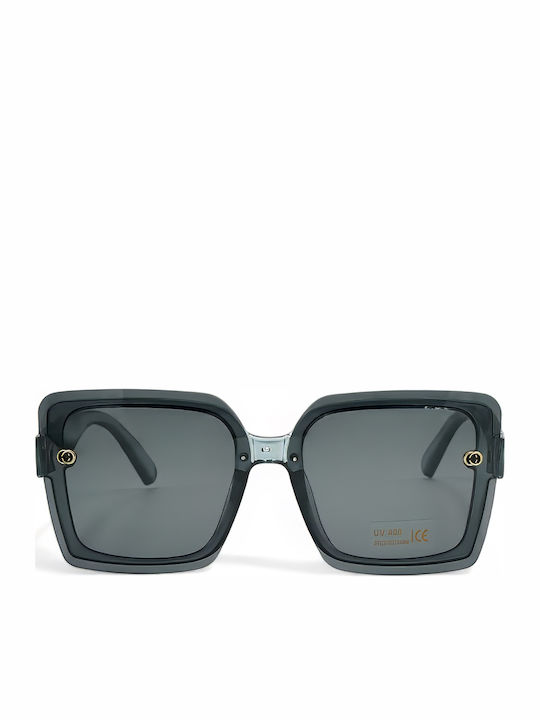 Optosquad Women's Sunglasses with Gray Plastic Frame and Gray Lens 99712