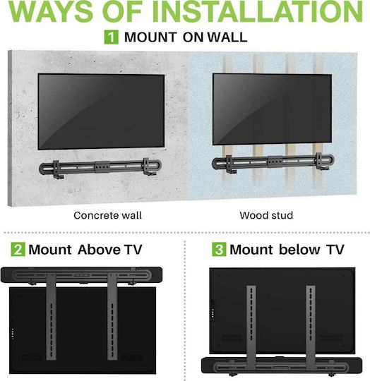 Techly Techly Βάση Τοίχου Ή Vesa Tv Ηχείο Soundbar