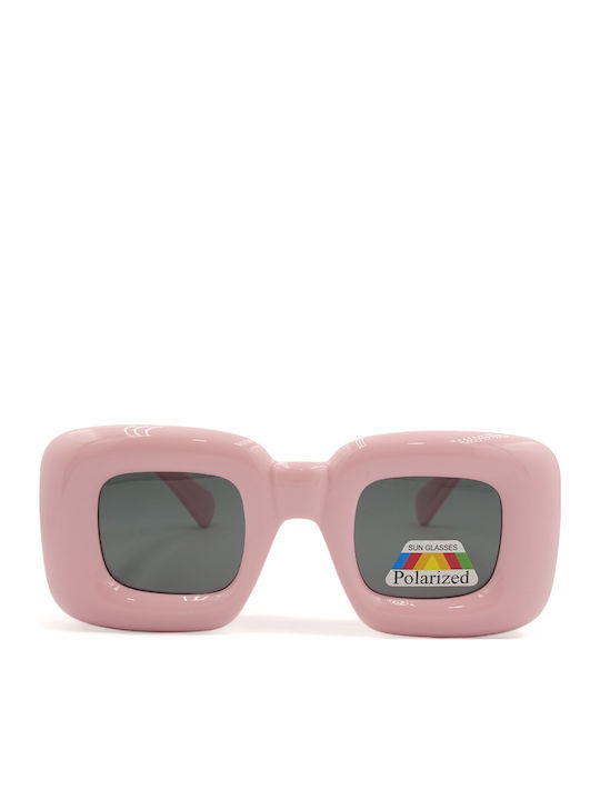 Optosquad Ochelari De Soare Pentru Copii Pătrați Cu Lentile Polarized Roz