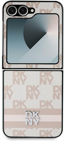 DKNY Pouch Back Cover Piele Roz Galaxy Z Flip6