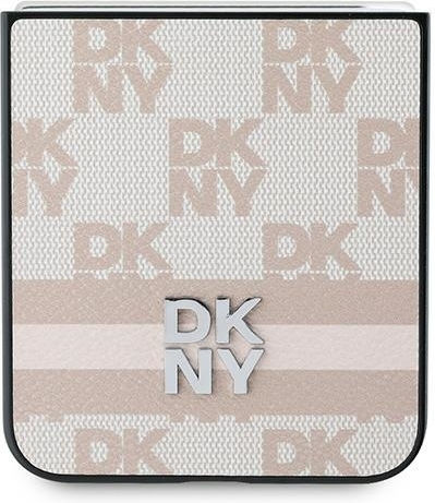 DKNY Pouch Back Cover Piele Roz Galaxy Z Flip6