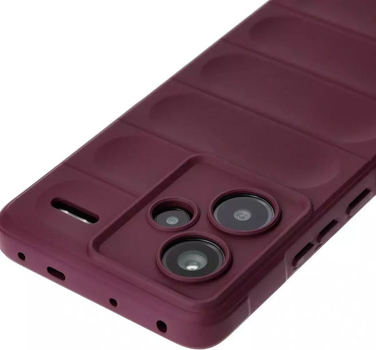 Bizon Tur Back Cover Tempered Glass 2mm Μωβ (Redmi Note 13 Pro+)