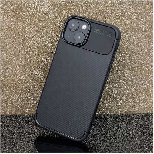 Nexeri Carbon Umschlag Rückseite Silikon Schwarz (iPhone 16 Pro)
