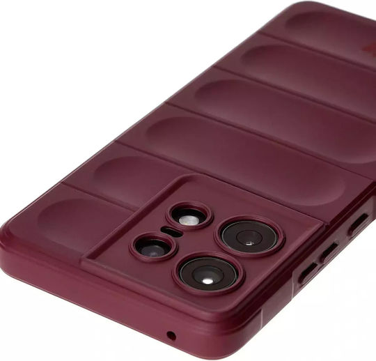 Bizon Tur Back Cover Tempered Glass / Σιλικόνης 2mm Μωβ (Motorola Edge 50 Pro)