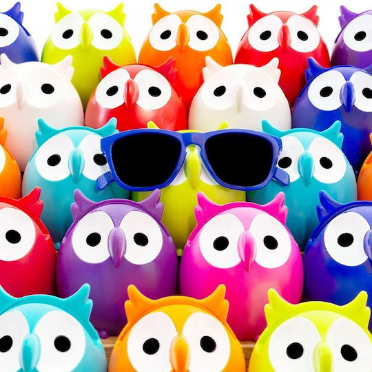Pylones Glasses Stand in Orange color 1pcs