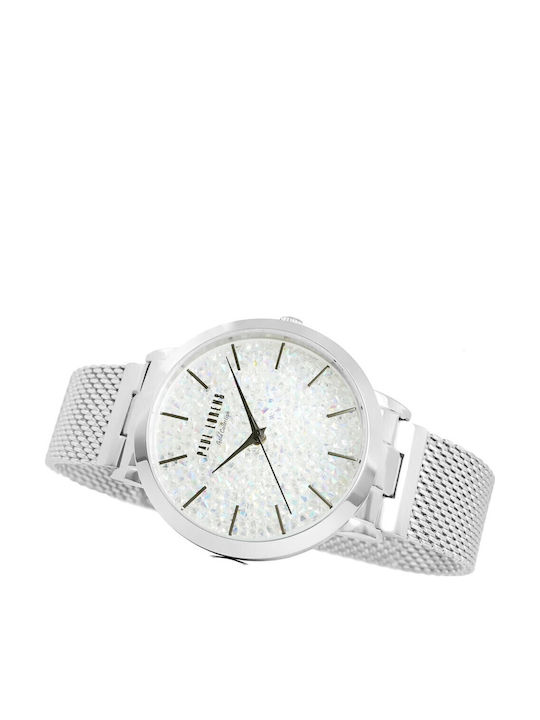 Paul Lorens Men's Watch Battery with Silver Stainless Steel Bracelet