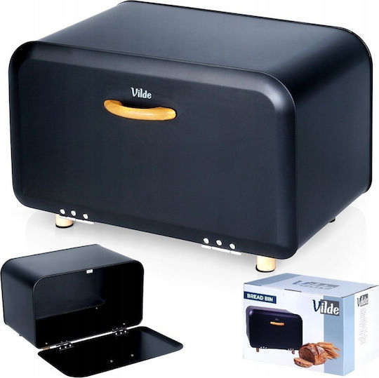 Vilde Bread Box Metallic Black 35.5x20.5x20cm