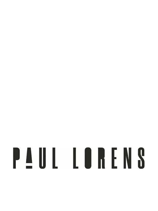 Paul Lorens Мъжки часовник Хронограф на батерия с черна кожена каишка