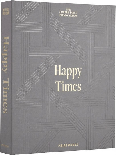 Printworks Άλμπουμ Happy Times για 60 Φωτογραφίες Διαστάσεων 10x15εκ. Γκρι 10x15εκ.