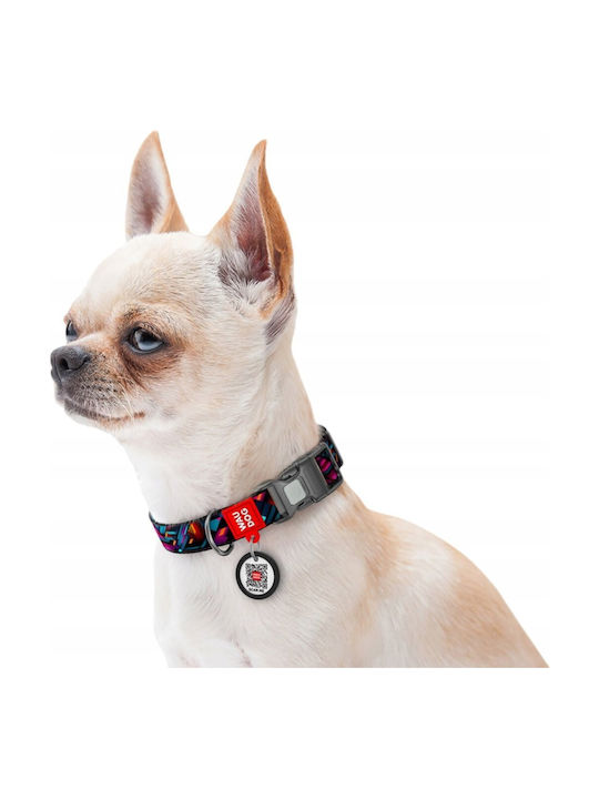 Collar Wau Dog Obroża Nylon Qr Tag 25mm/37-58cm Ατελειωτοι Κοσμοι Collar Wau Dog Obroża Nylon Qr Tag 25mm/37-58cm Ατελειωτοι Κοσμοι