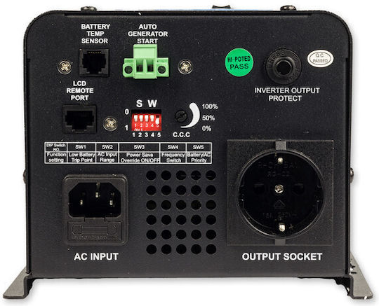 Volt Polska Inverter Αυτοκινήτου Καθαρού Ημιτόνου 1500W για Μετατροπή 12V DC σε 230V AC