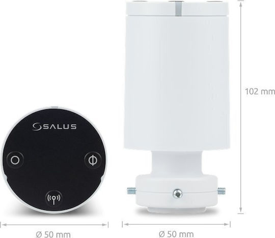 Elektronischer Thermostatkopf Salus Trv10rfm M30x1.5 mm Batterie