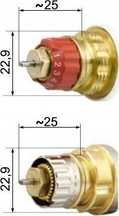 Elektronischer Thermostatkopf Salus Trv10rfm M30x1.5 mm Batterie
