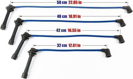Powertec Ignition Wires Powertec Mazda Mx-3 Mx-5 Xedos 323 Turbo Blue