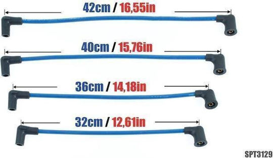 Powertec Ignition Wires Powertec Mazda Rx-8 1.3L 03-10 Red