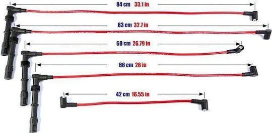 Καλώδια Ανάφλεξης Powertec Powertec Seat Ibiza Toledo Vw Golf Jetta Vento 85-02 Μπλε