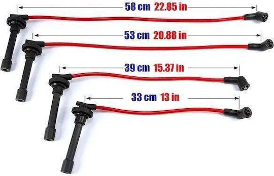 Powertec Zündkabel Powertec Honda Civic III-V Concerto 87-01 Blau