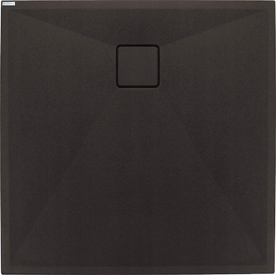 Deante Quadratisch Granit Dusche x80cm Gray