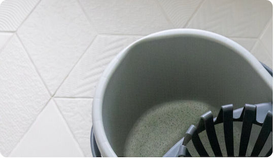 York Plastic Mop Bucket with Wringer Capacity 13lt White
