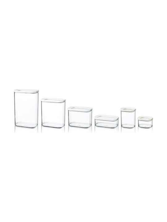 Rosti Mepal Δοχείο Φαγητού Γυάλινο Λευκό 425ml