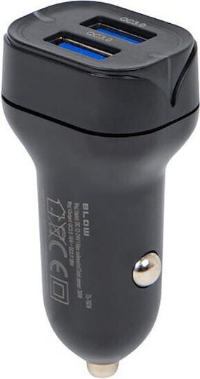 Blow Зарядно за кола 36W с Портове: 2xUSB
