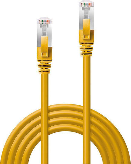 Lindy S/FTP Cat.6a Gigabit Network Cable Ethernet 0.3m Yellow