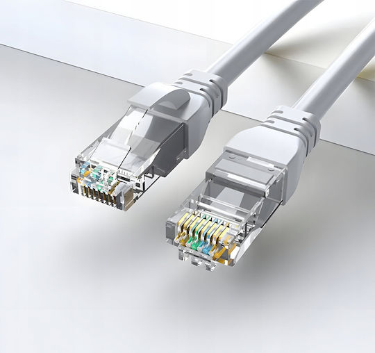 Montis Cablu De Rețea Ethernet U/UTP Cat.5e (Gigabit) 25m Alb