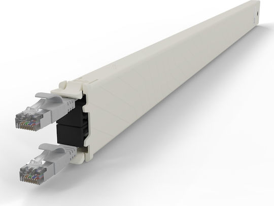 Patchbox U/FTP (STP) Cat.6a (Gigabit) Καλώδιο Δικτύου Ethernet 1.8m Γκρι