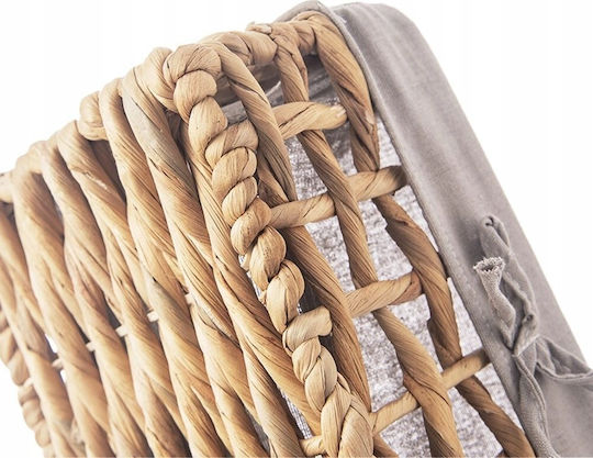 Orion Καλάθι Αποθήκευσης Rattan Γκρι 30.5x20.5x15cm