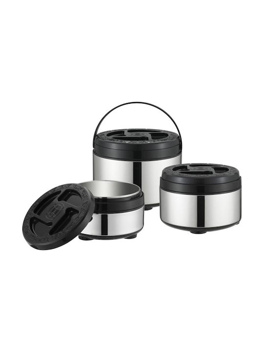 Metlex Δοχείο Φαγητού Inox Θερμός Γκρι 3lt