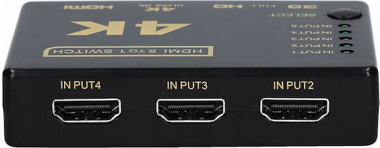 Pawonik Switch 5x Hdmi Διακοπτης Διανομεας Ultra Hd 4k